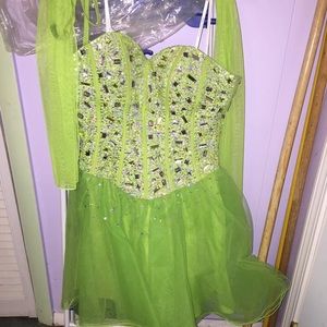 Lime green prom/dance dress